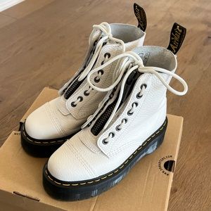 Dr Martens Sinclair Platform Zip Leather Boots